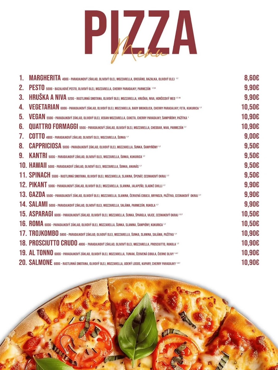 Menu Jazz Penzión-1