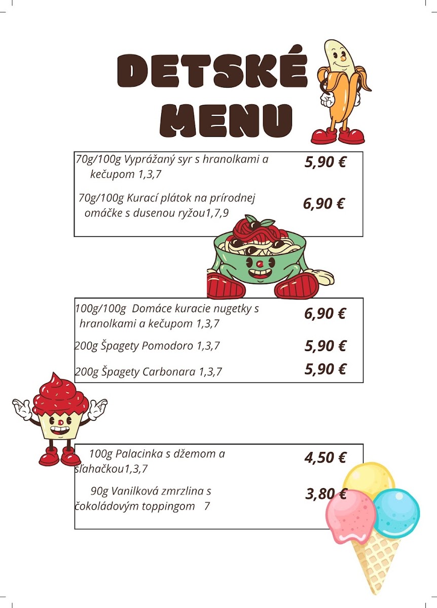 Menu Jazz Penzión-5